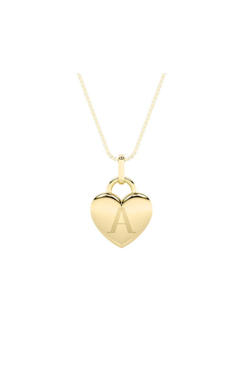1CTW Oval Shaped Lab Grown Diamond (F/VS) Heart Pendant in 14K  White Gold
