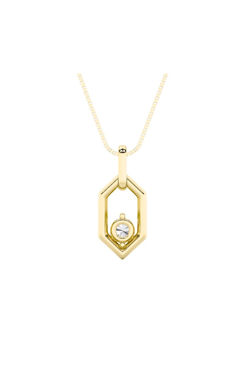 0.25Cttw Round Shaped Lab Grown Diamond (F/VS) Fancy Pendant in 14K White Gold