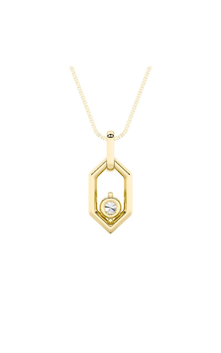 0.25Cttw Round Shaped Lab Grown Diamond (F/VS) Fancy Pendant in 14K White Gold