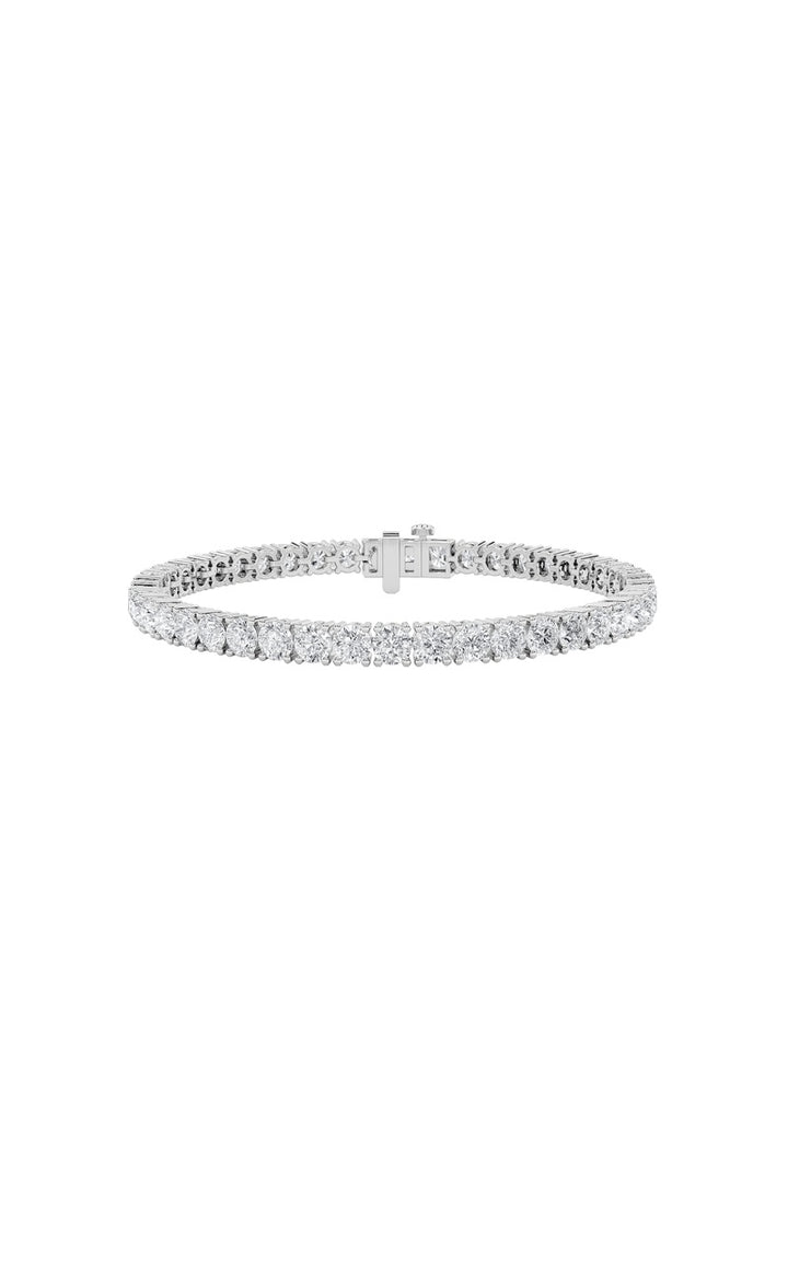10Cttw Round Shaped Lab Grown Diamond Tennis Bracelet in 14K Gold (F/VS)