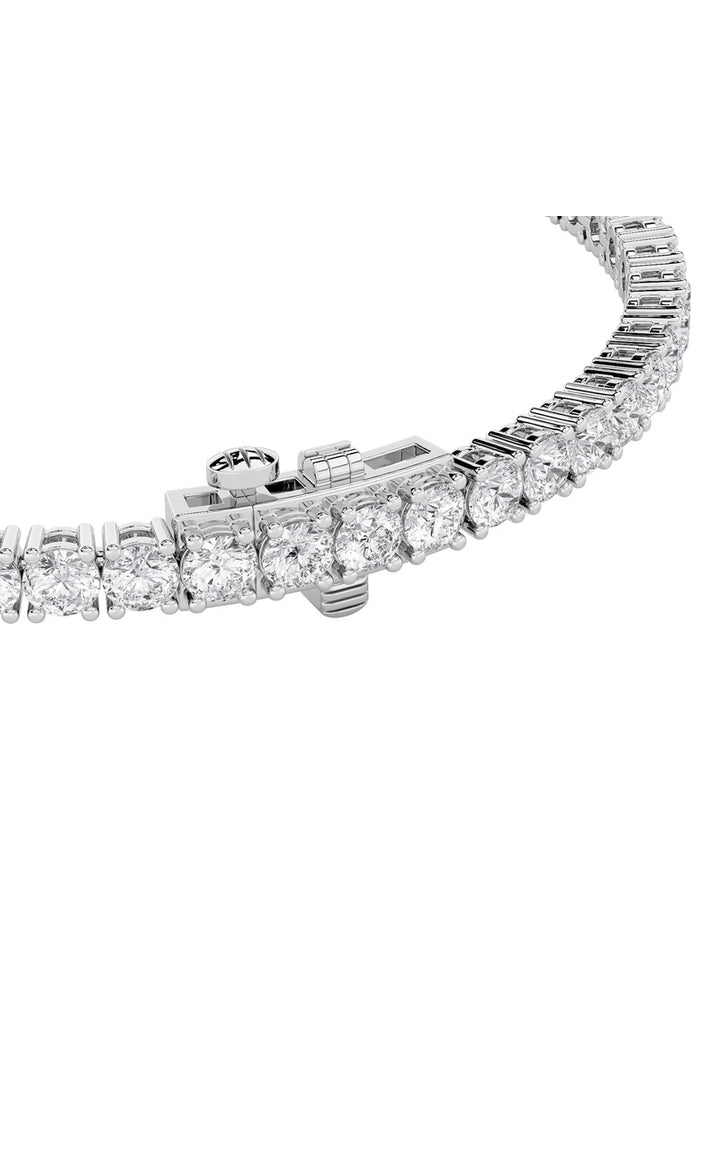 6Cttw Round Shaped Lab Grown Diamond Tennis Bracelet in 14K Gold (F/VS)