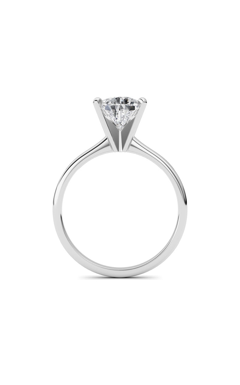 2CTW Pear Shaped Lab Grown Diamond Classic Solitaire Ring in 14K Gold (F/VS)