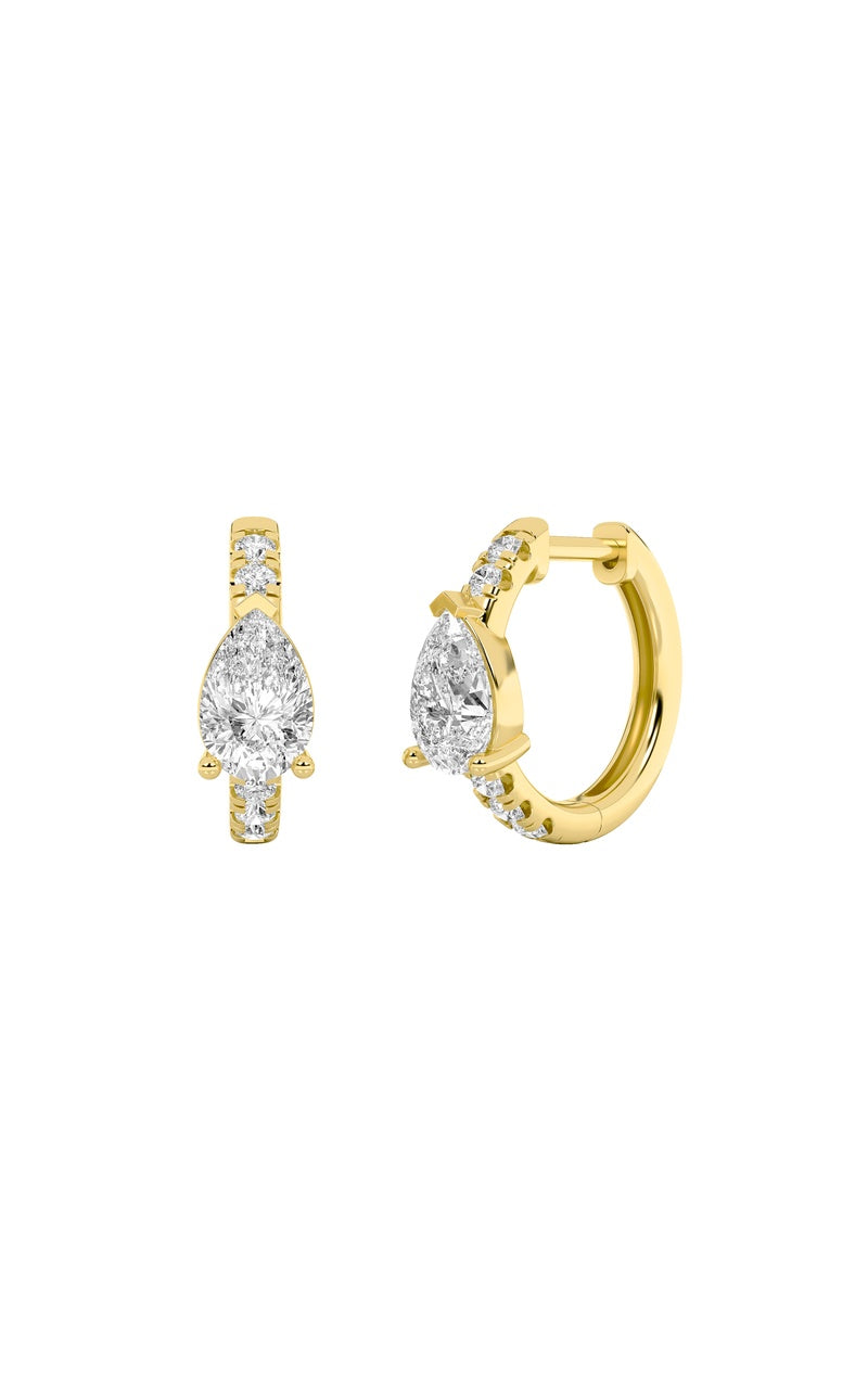 14K White Gold Earring KJ00184H.PS-1.5-21F