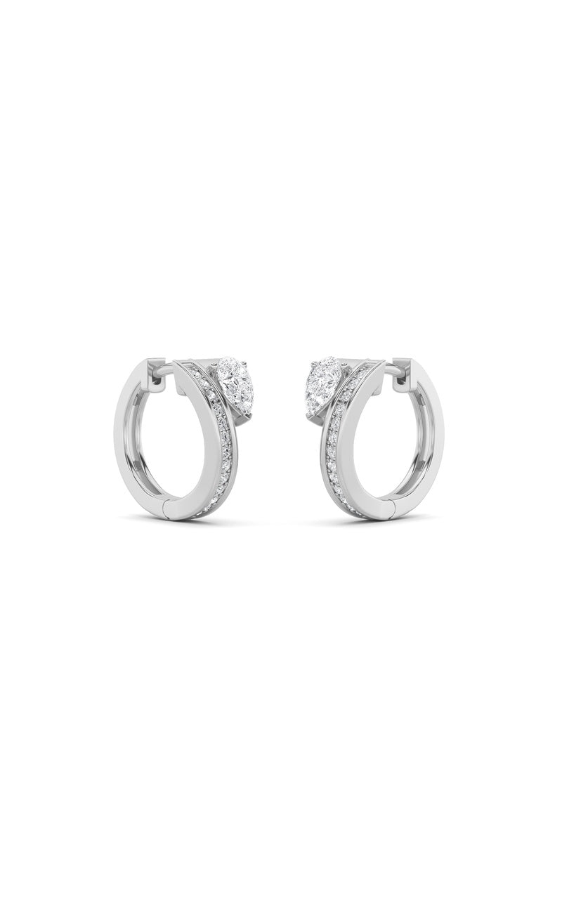 1.25CTW Pear Shaped Lab Grown Diamond (F/VS) Fashion Earrings in 14K Gold