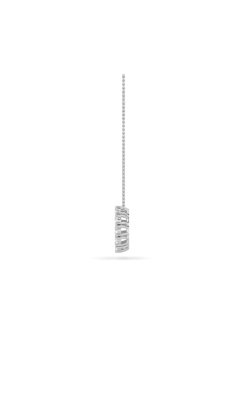 2CTW Round Shaped Lab Grown Diamond (F/VS) Circle Pendant in 14K Gold
