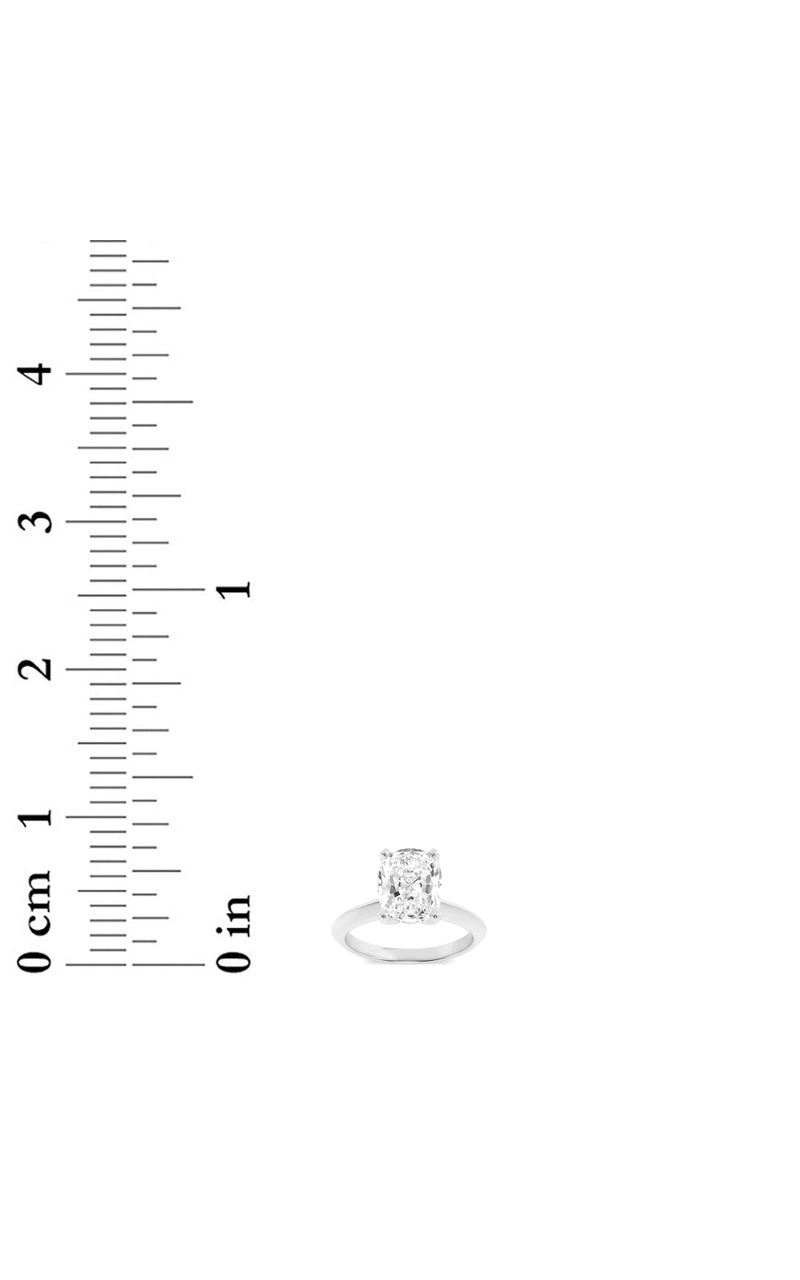 1.5Cttw Elongated Cushion Shaped Lab Grown Diamond (F/VS) Knife Edge Shank Solitaire Engagement Ring in 14K Gold