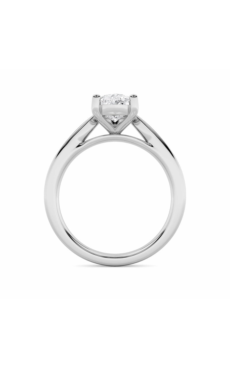 2CTW Pear Shaped Lab Grown Diamond (F/VS) Classic Shank Solitaire Engagement Ring in 14K Gold