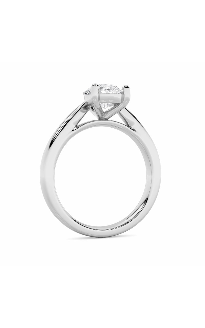 2Cttw Pear Shaped Lab Grown Diamond (F/VS) ClassicShank Solitaire Engagement Ring in 14K Gold