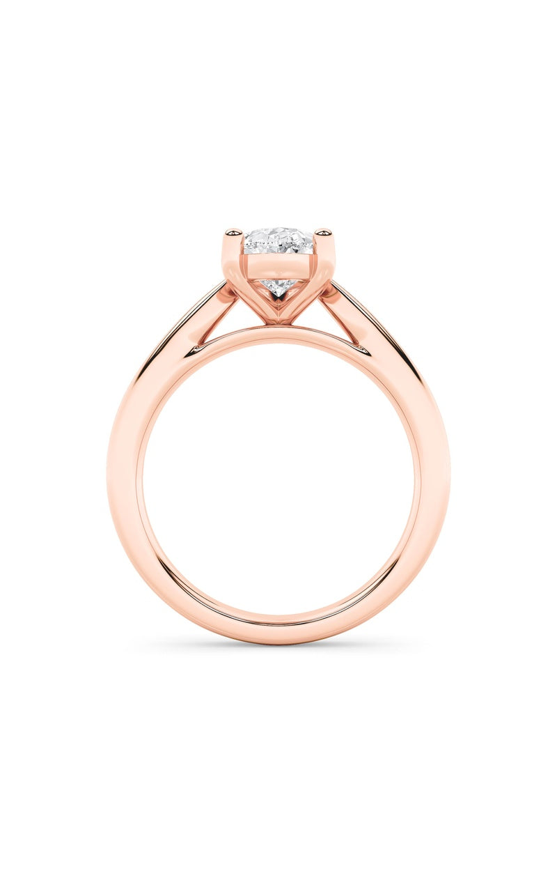 2CTW Pear Shaped Lab Grown Diamond (F/VS) Classic Shank Solitaire Engagement Ring in 14K Gold