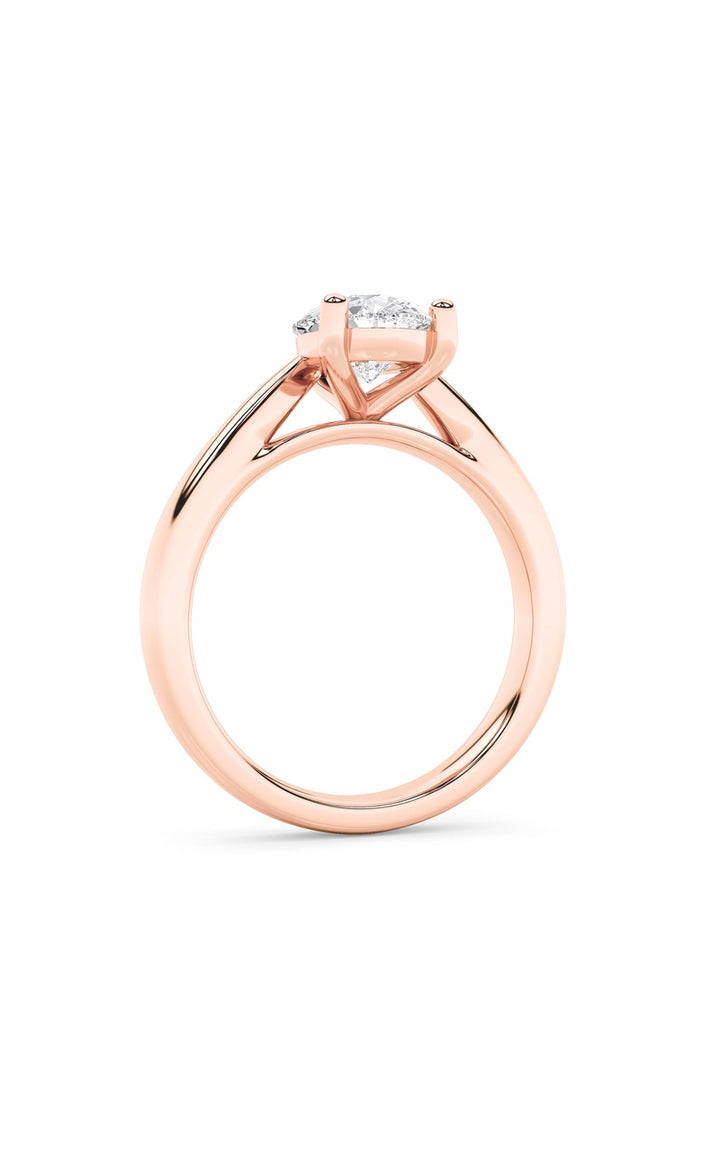 2Cttw Pear Shaped Lab Grown Diamond (F/VS) ClassicShank Solitaire Engagement Ring in 14K Gold