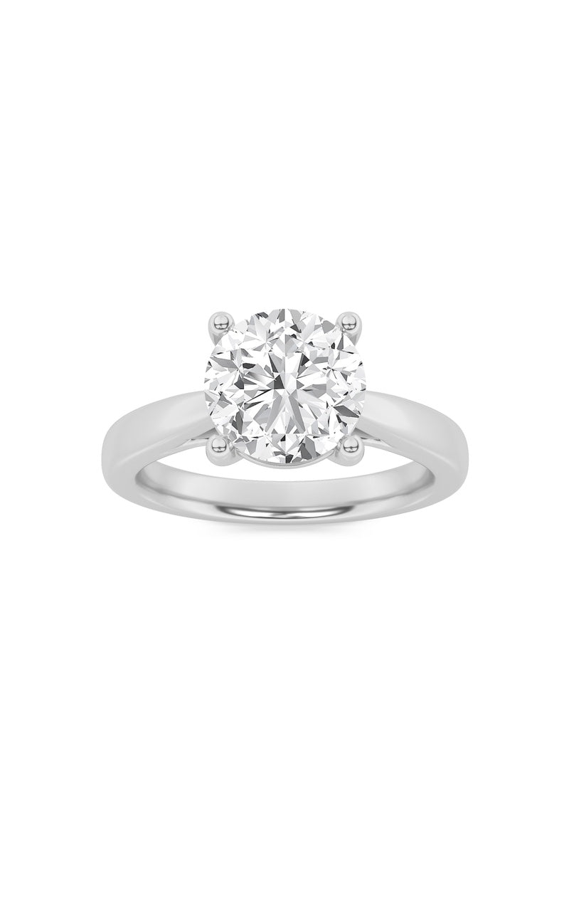 1Cttw Round Shaped Lab Grown Diamond (F/VS) InsertJacket Ring in 14K Gold