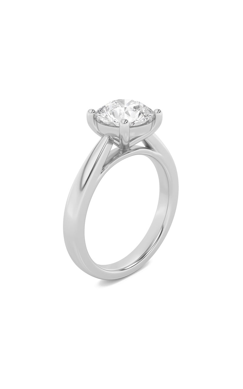1CTW Round Shaped Lab Grown Diamond (F/VS) Insert Jacket Ring in 14K Gold