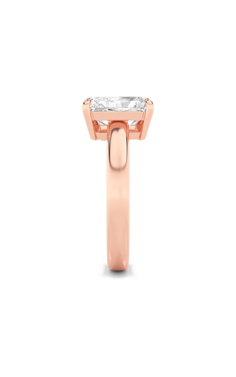 3Cttw Radiant Shaped Lab Grown Diamond (F/VS) Toiet Moi Fashiion Ring in 14K Gold