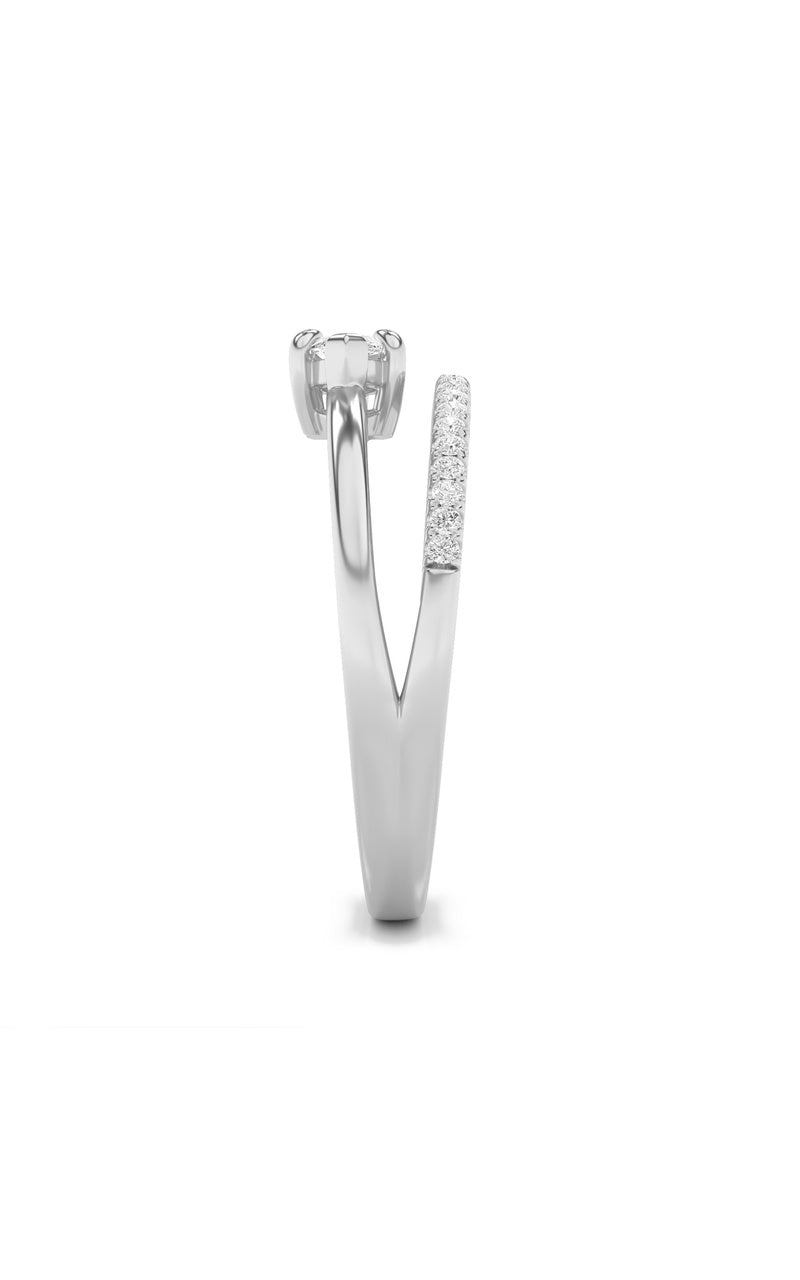0.5Cttw Marquise Shaped Lab Grown Diamond (G/VS) Fashion Ring in 10K Gold