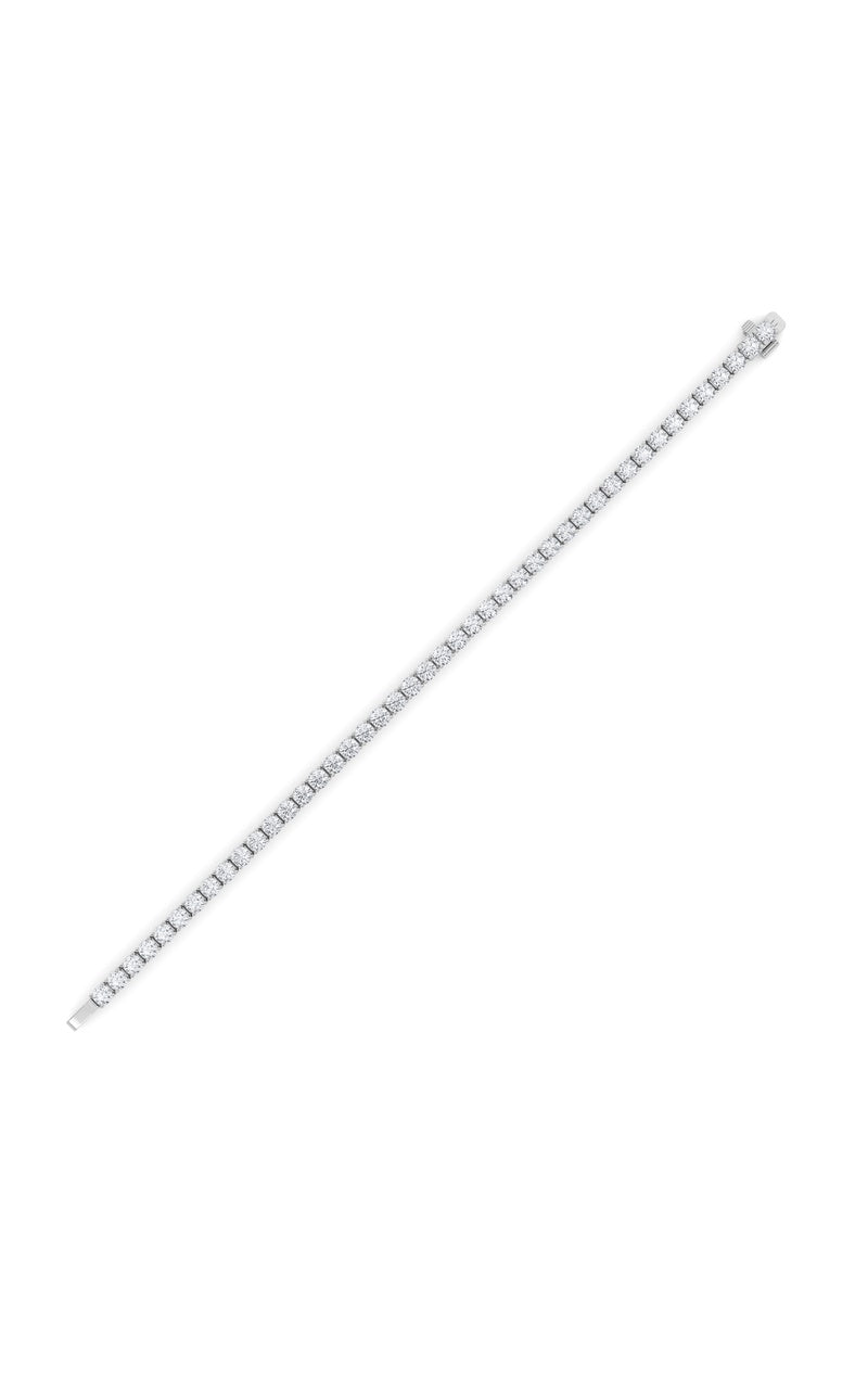10Cttw Round Shaped Lab Grown Diamond (F/VS) Tennis Bracelet in 14K Gold