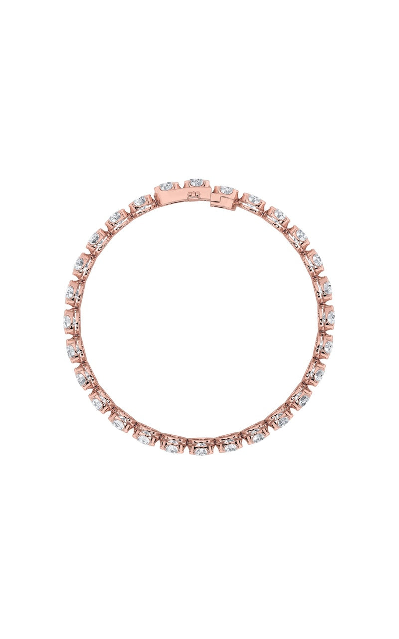 7Cttw Round Shaped Lab Grown Diamond (F/VS)  Bracelet in 14K Gold