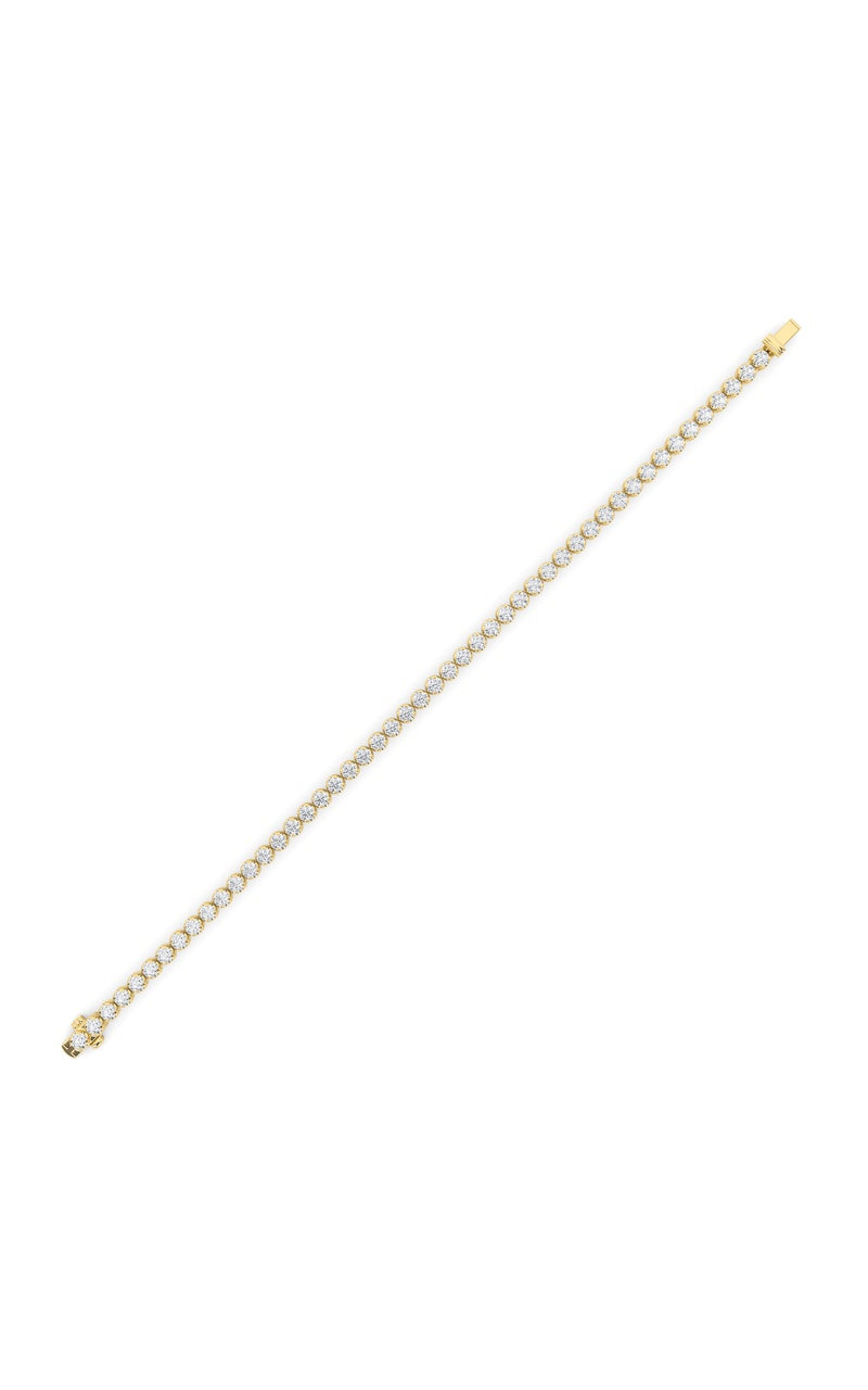 8Cttw Round Shaped Lab Grown Diamond (F/VS)  Bracelet in 14K Gold