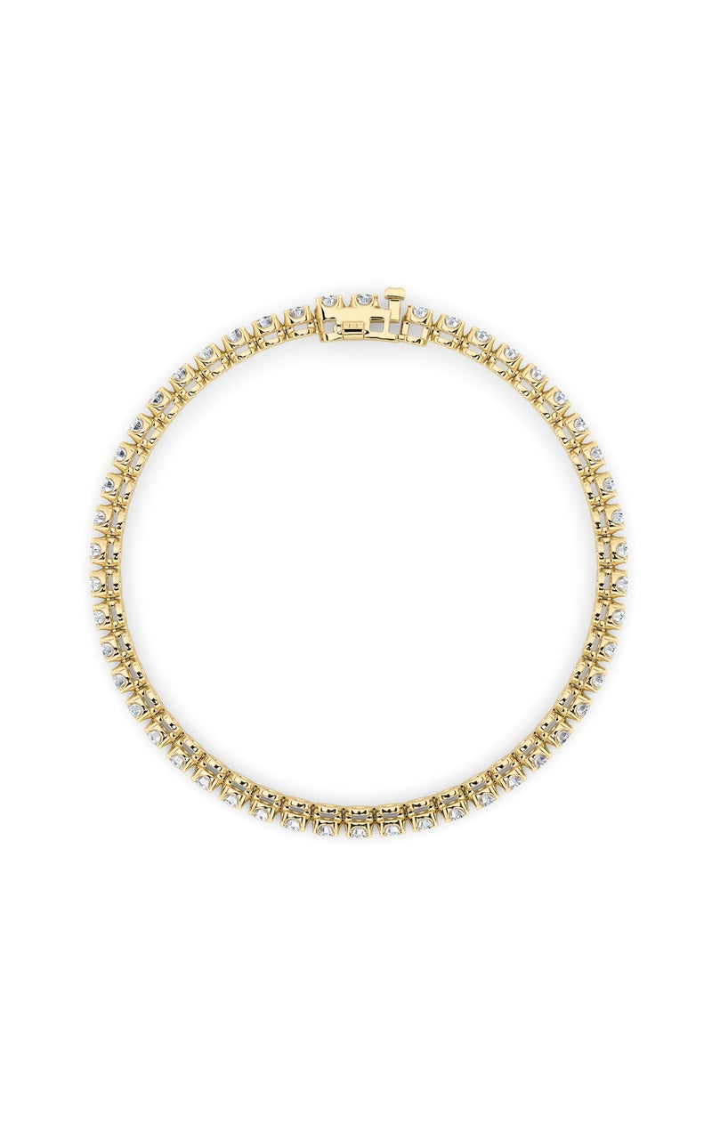8Cttw Round Shaped Lab Grown Diamond (F/VS)  Bracelet in 14K Gold