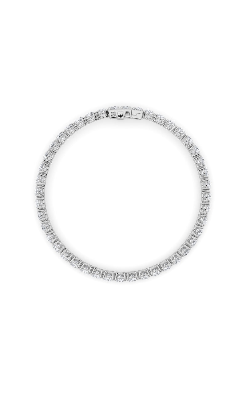 9.5Cttw Round Shaped Lab Grown Diamond (F/VS) Bracelet in 14K Gold