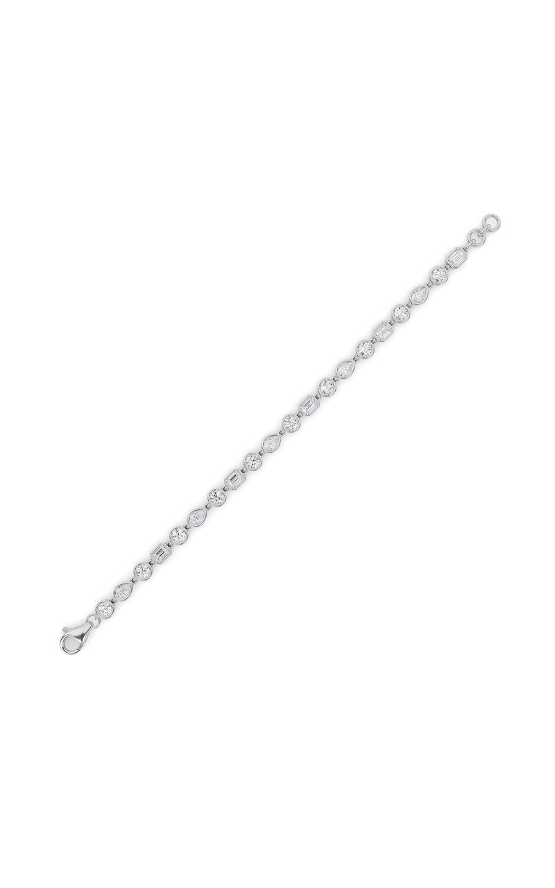 4Cttw Mix Shaped Lab Grown Diamond (G/VS) Braceletin 14K Gold