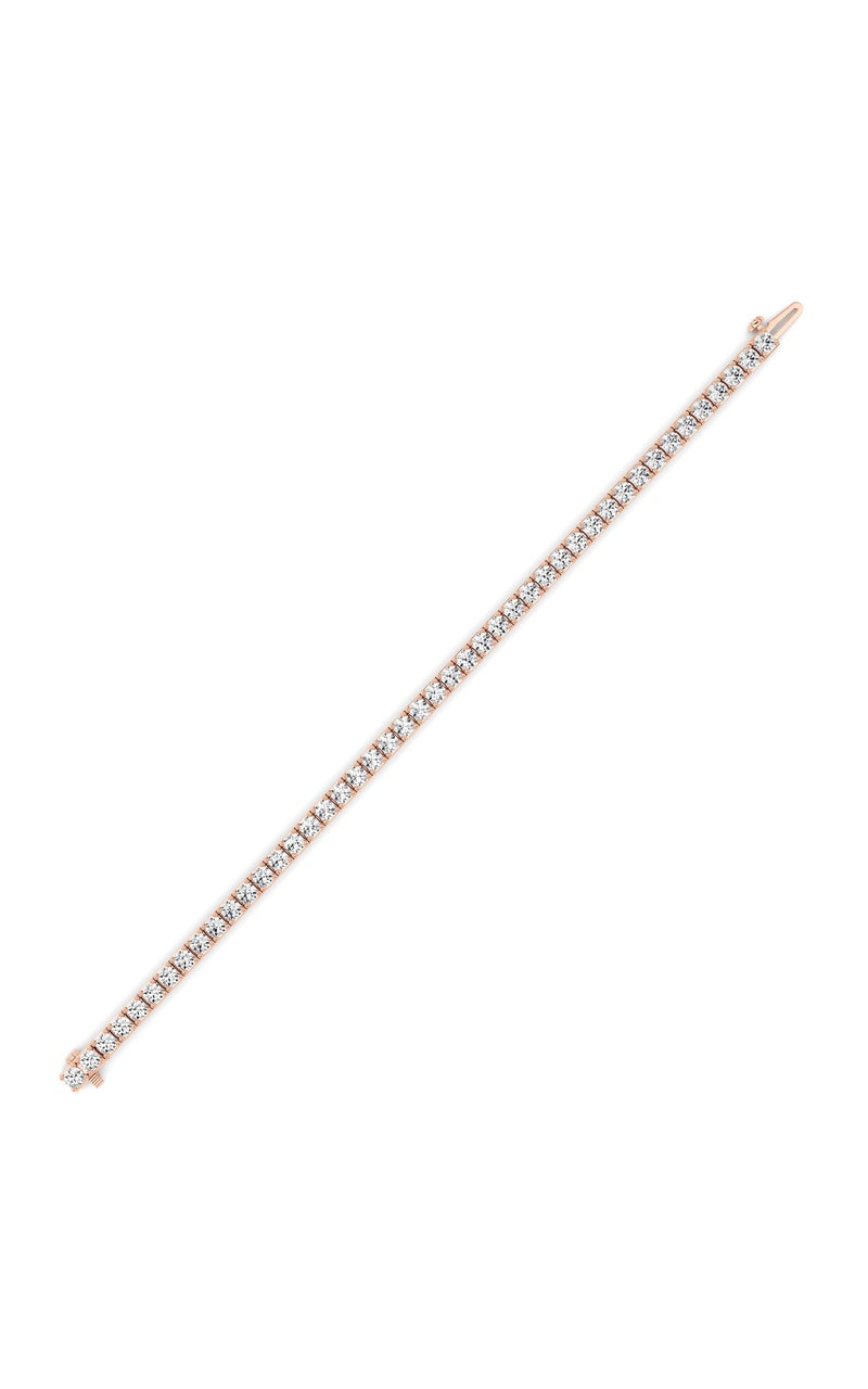 10Cttw Round Shaped Lab Grown Diamond (F/VS) Bracelet in 14K Gold