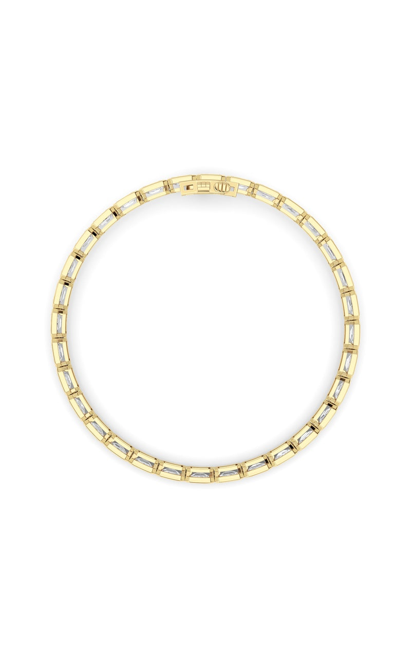 10cttw Emerald Lab Grown Diamond (F/VS ) Braceletin 14K Gold