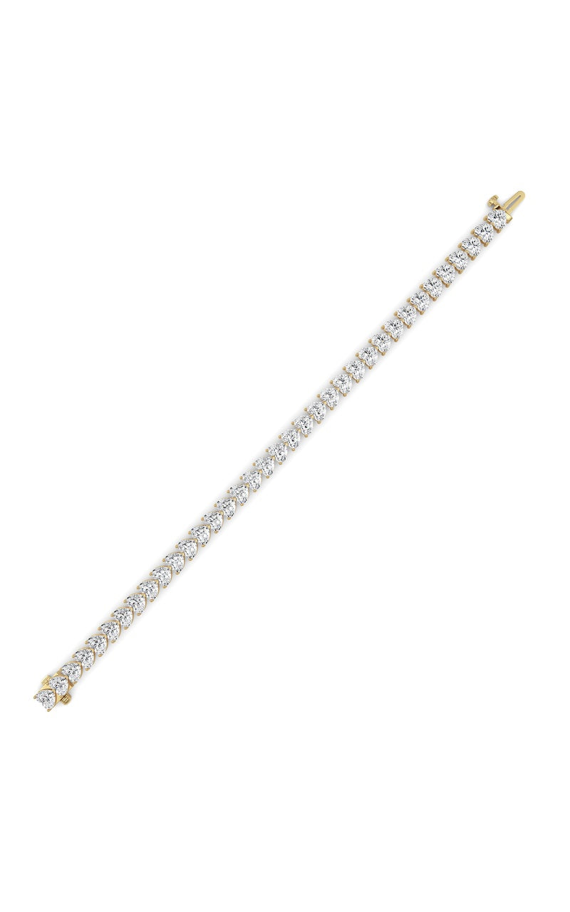18CTW Heart Lab Grown Diamond (F/VS ) Bracelet Bracelet in 14K Gold