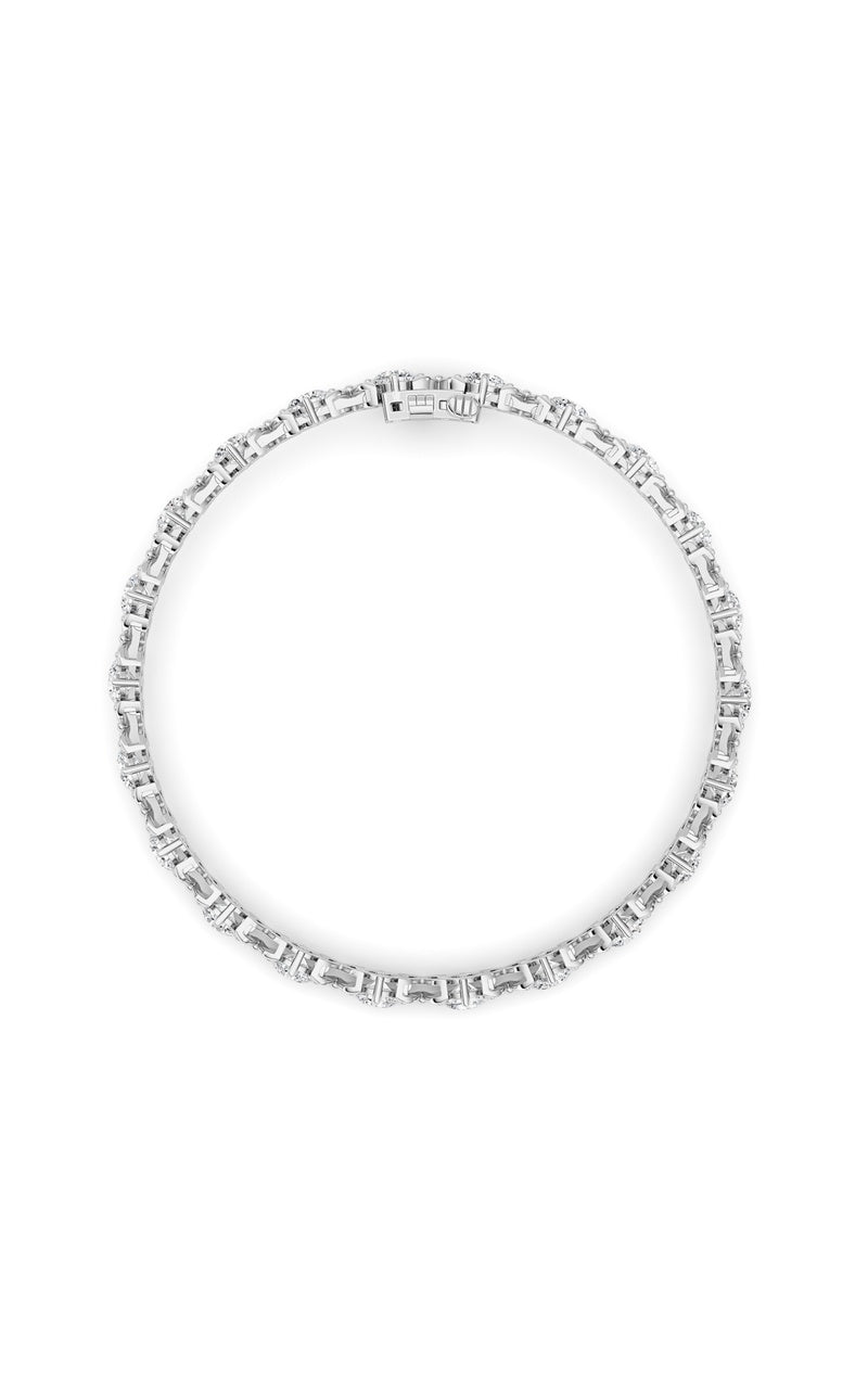 7CTW Round Lab Grown Diamond (F/VS ) Bracelet in 14K Gold