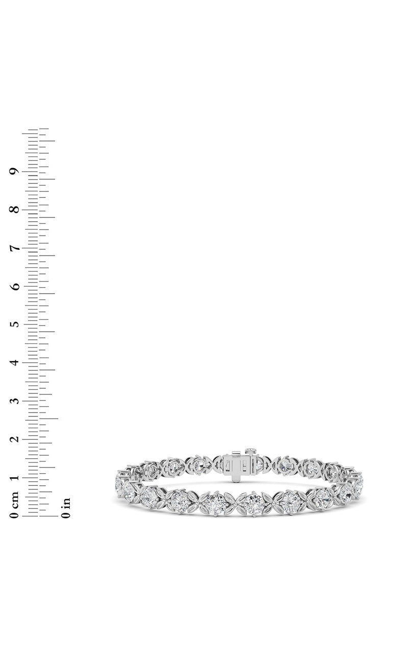 7Cttw Round Lab Grown Diamond (F/VS ) Bracelet in14K Gold