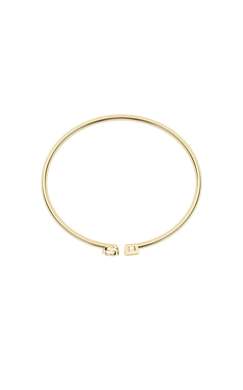 Silver, 14K Yellow Gold Bracelet KJ40028A.EM-0.75-62G