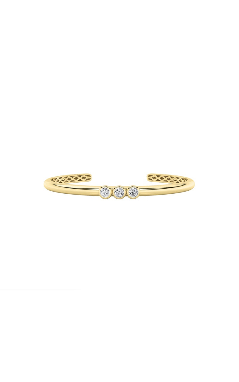 Silver, 14K Yellow Gold Bracelet KJ40032A.RD-0.75-62G