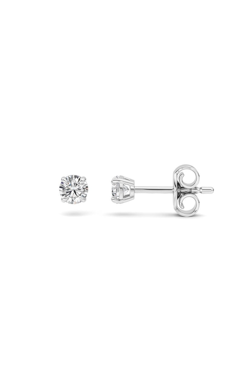 Silver, 14K White Gold Earring KJ00206E.RD-0.5-61F