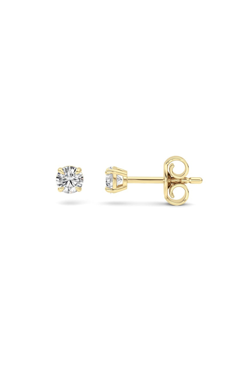 Silver, 14K White Gold Earring KJ00206E.RD-0.5-61F