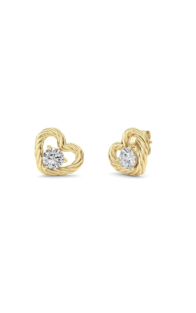 Silver, 14K White Gold Earring KJ02585E.RD-1-61F