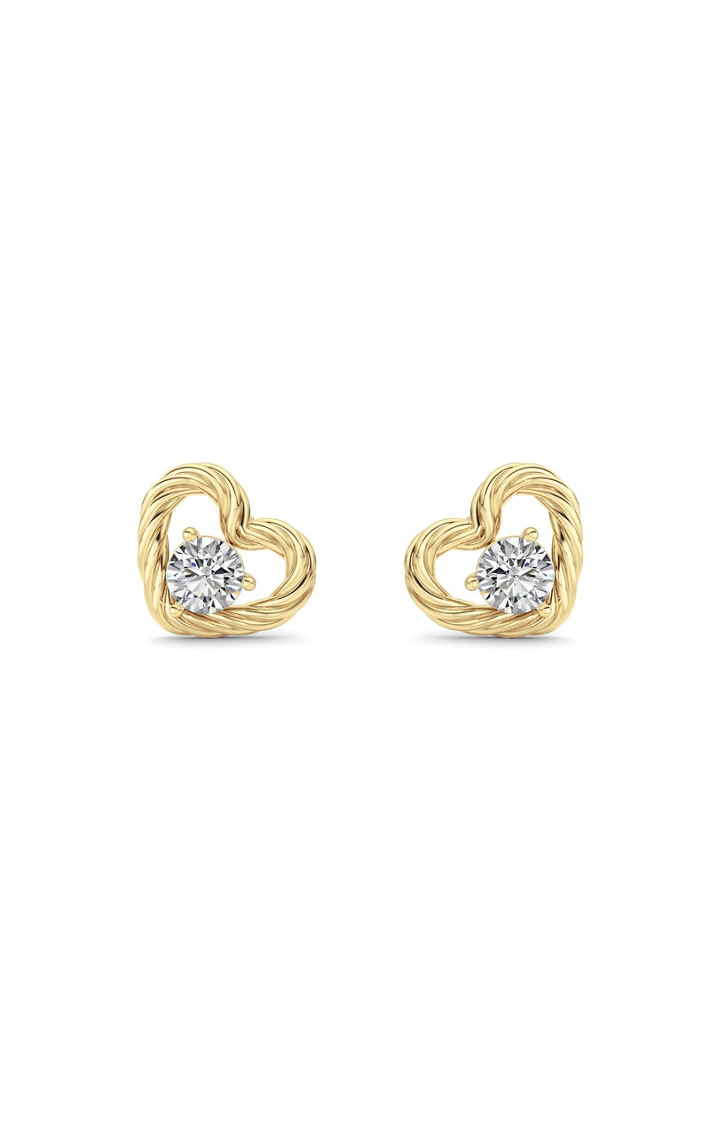 Silver, 14K White Gold Earring KJ02585E.RD-1-61F