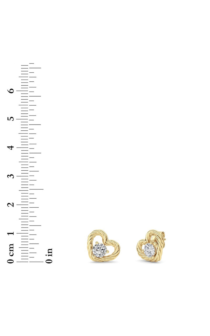 Silver, 14K White Gold Earring KJ02585E.RD-1-61F