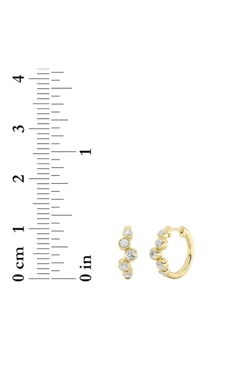 Silver, 14K Yellow Gold Earring KJ40029H.RD-0.75-62G