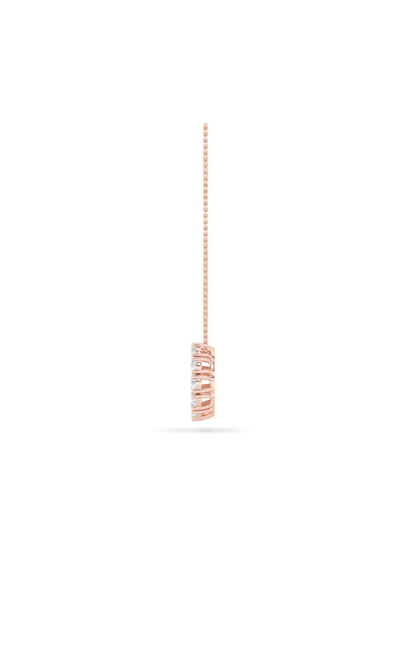 2Cttw Round Shaped Lab Grown Diamond (F/VS) CirclePendant in 14K Gold