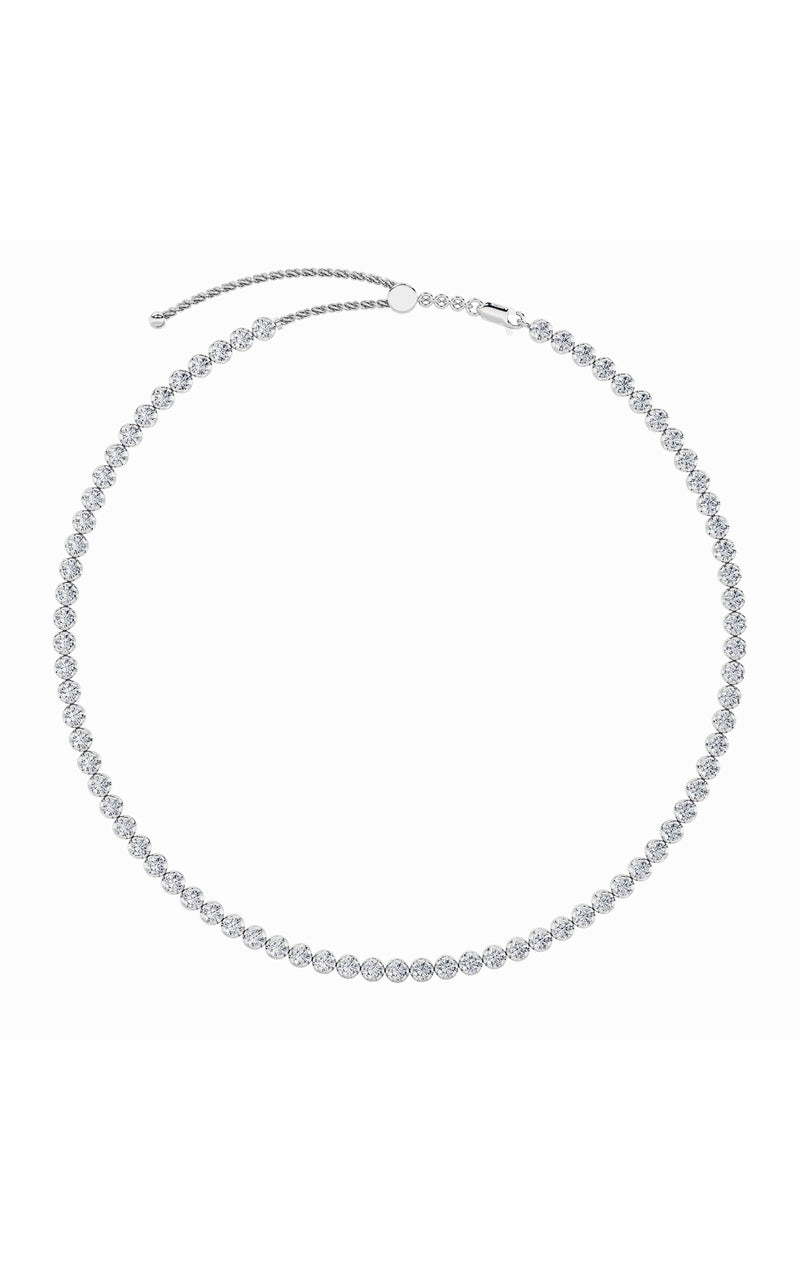 11Cttw Round Shaped Lab Grown Diamond (F/VS)  Necklace in 14K Gold