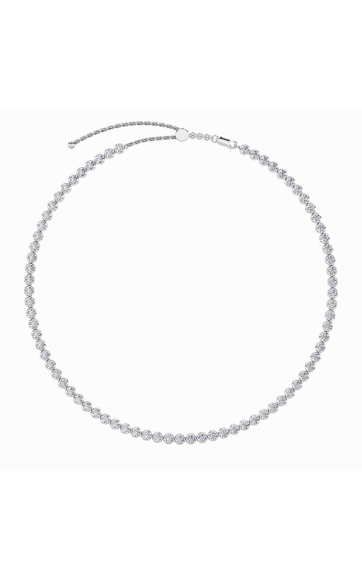 11Cttw Round Shaped Lab Grown Diamond (F/VS)  Necklace in 14K Gold
