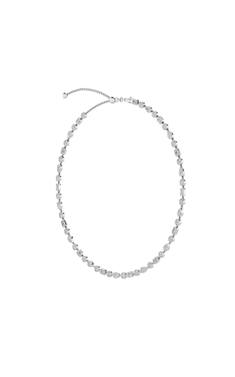 10Cttw Pear Shaped Lab Grown Diamond (F/VS) Necklace in 14K Gold