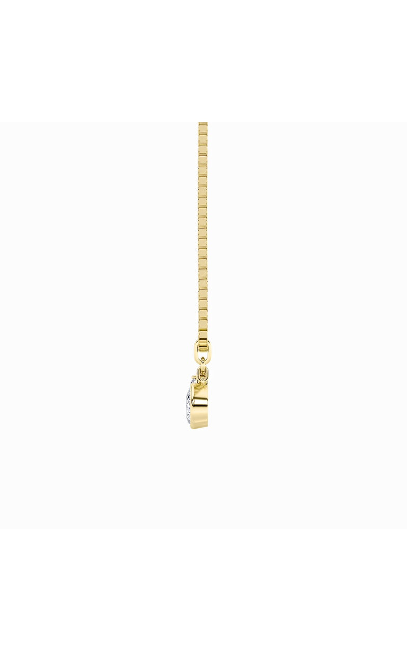 1Cttw Pear Shaped Lab Grown Diamond (F/VS) ZodiacPendant in 14K Gold