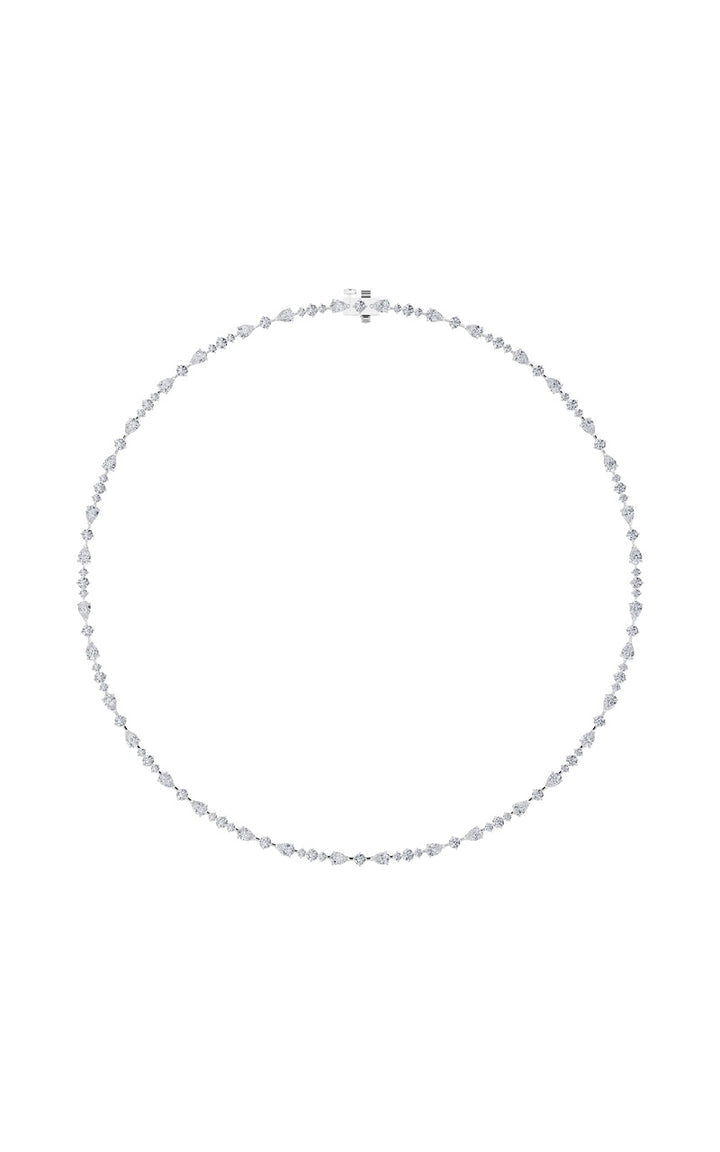 12Cttw Pear Shaped Lab Grown Diamond (F/VS) Fashion Necklace in 14K Gold