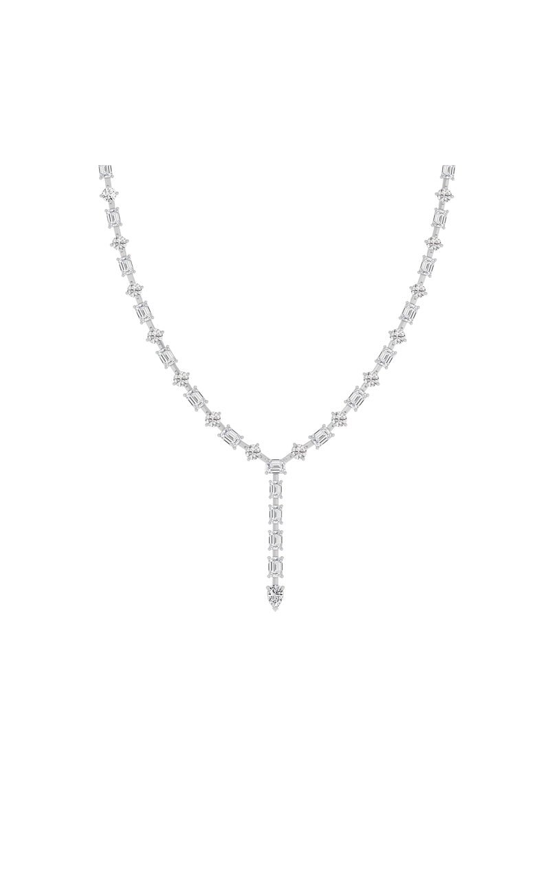 20Cttw Mix Shaped Lab Grown Diamond (F/VS ) Necklace in 14K Gold