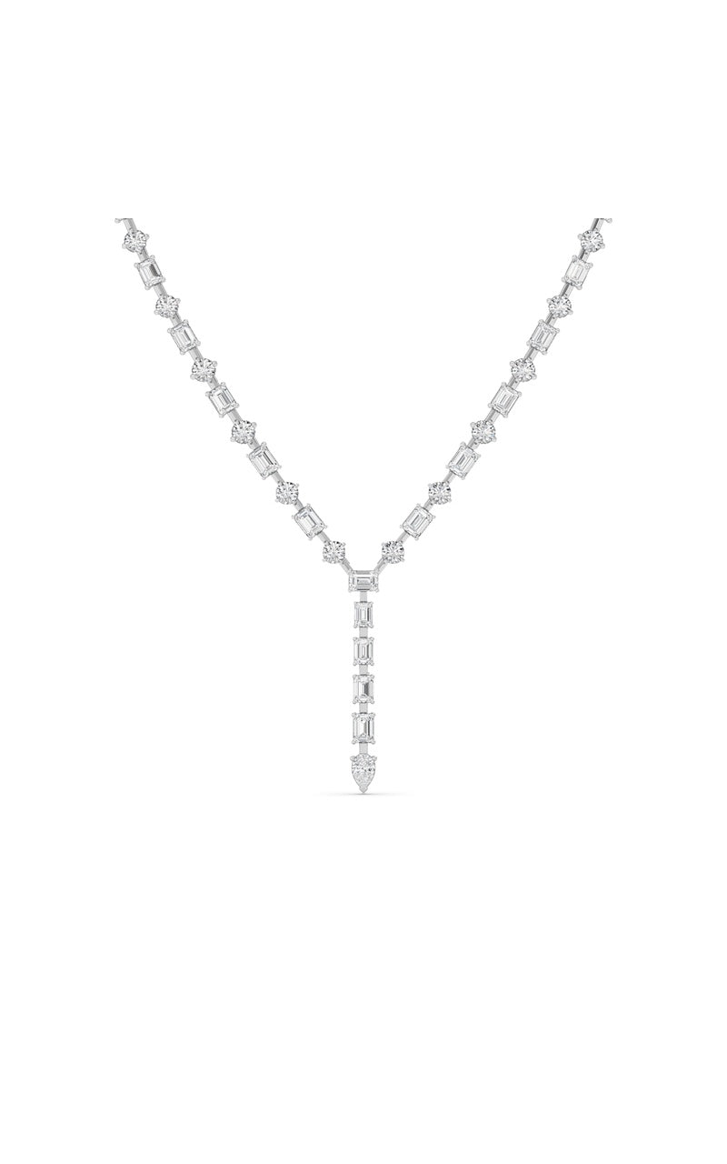 20Cttw Mix Shaped Lab Grown Diamond (F/VS ) Necklace in 14K Gold