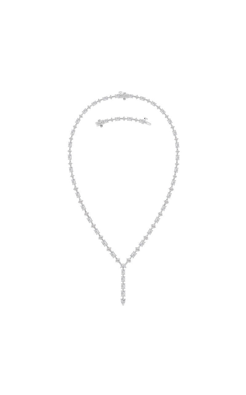 20Cttw Mix Shaped Lab Grown Diamond (F/VS ) Necklace in 14K Gold