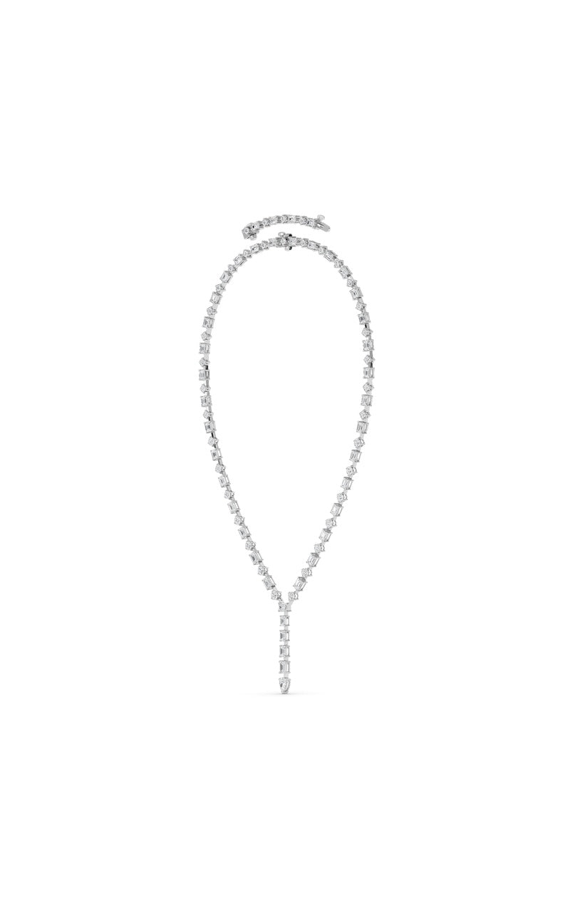 20Cttw Mix Shaped Lab Grown Diamond (F/VS ) Necklace in 14K Gold