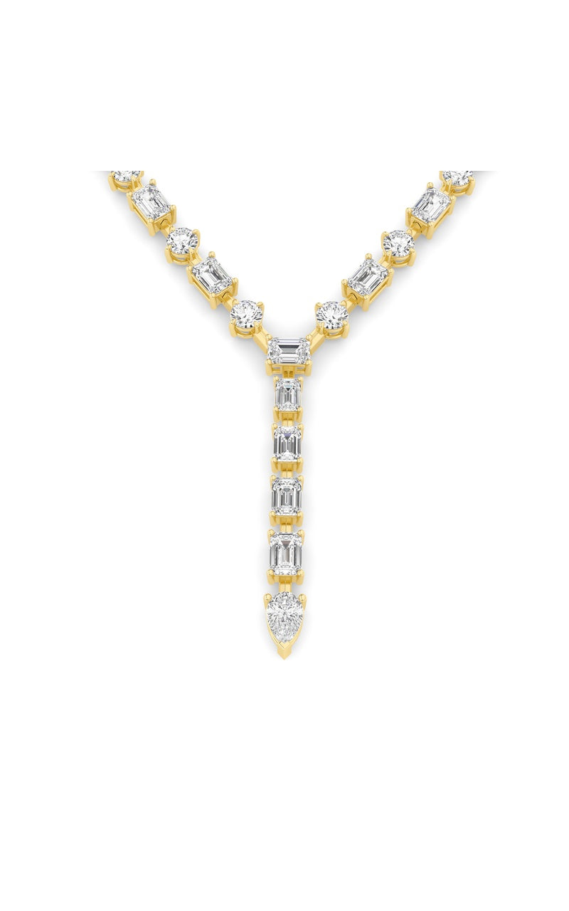 20Cttw Mix Shaped Lab Grown Diamond (F/VS ) Necklace in 14K Gold