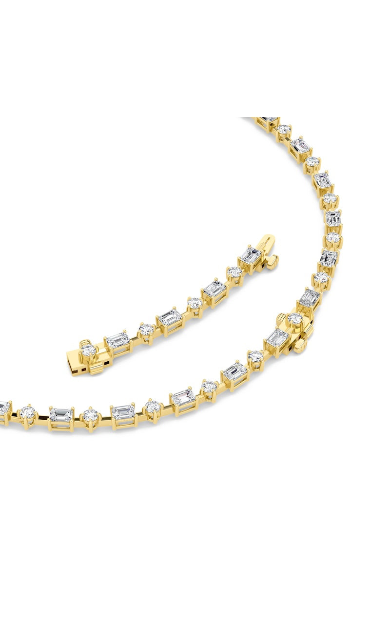 20Cttw Mix Shaped Lab Grown Diamond (F/VS ) Necklace in 14K Gold