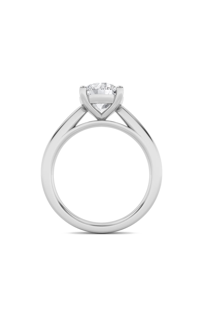 2.5CTW Round Shaped Lab Grown Diamond (F/VS) Classic Shank Solitaire Engagement Ring in 14K Gold